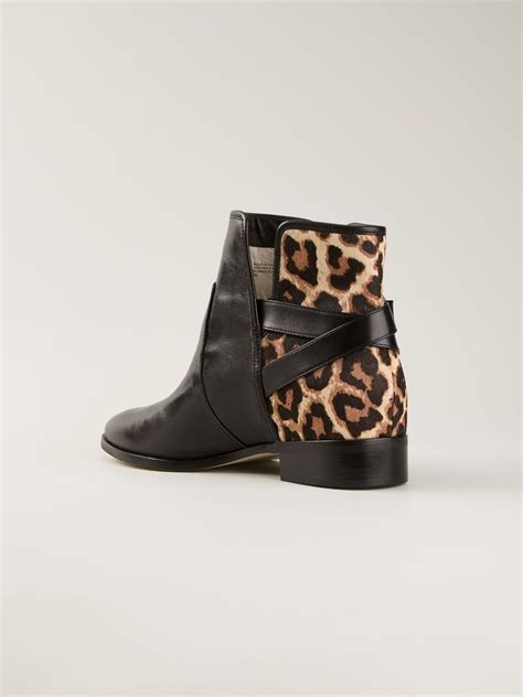 michael kors salem booties leopard|Michael Kors boots.